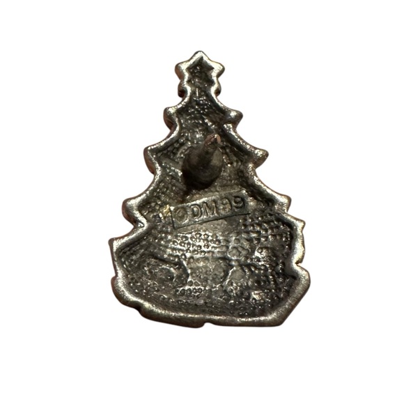 Vintage Metal Christmas Tree Brooch Pins Holiday Set - Picture 3 of 8